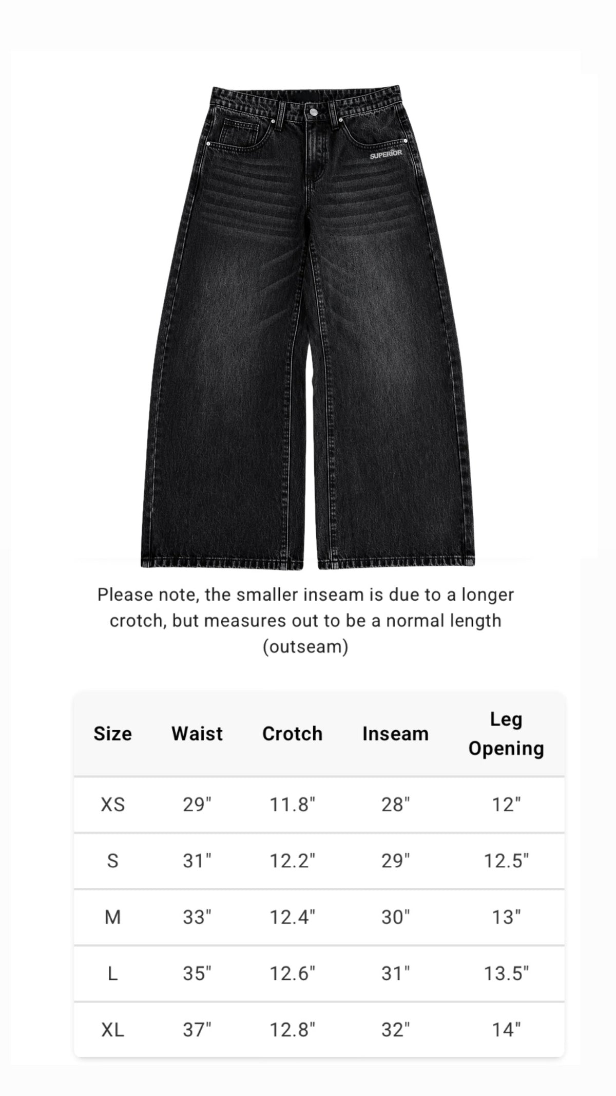 Superior baggy Denim