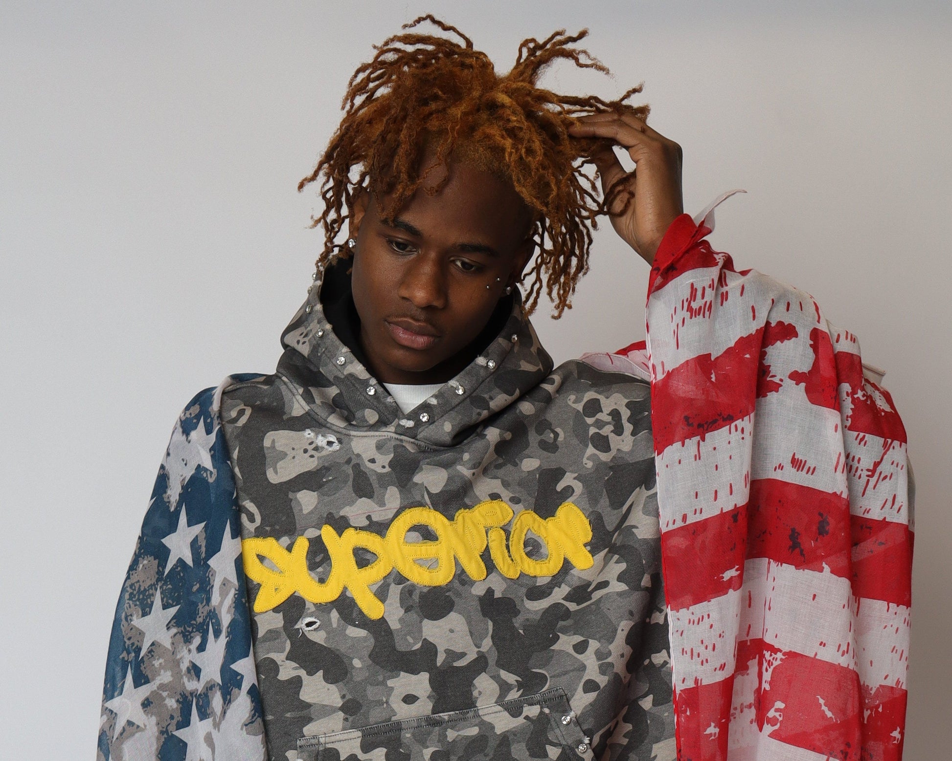 SF camo hoodie