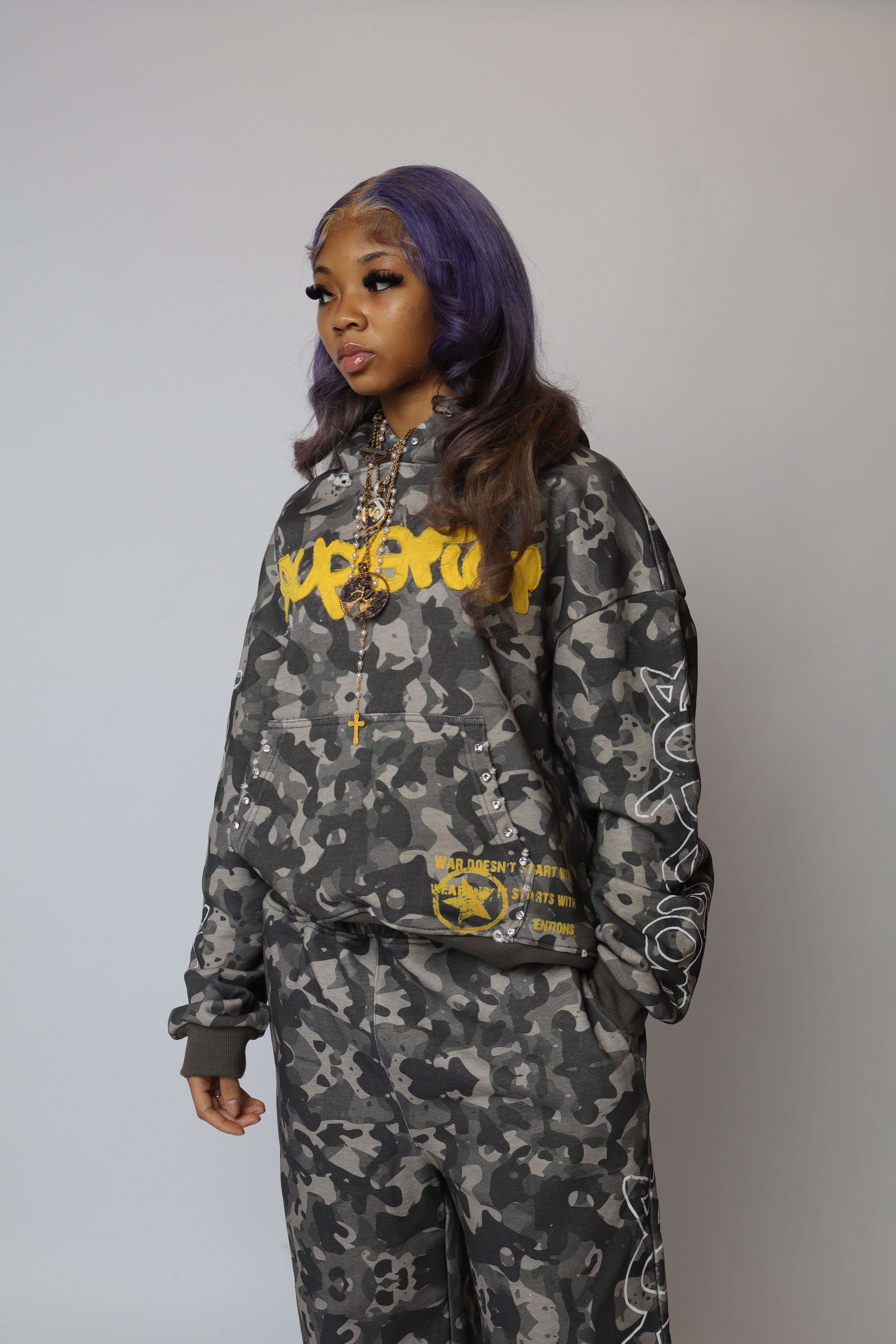 SF camo hoodie